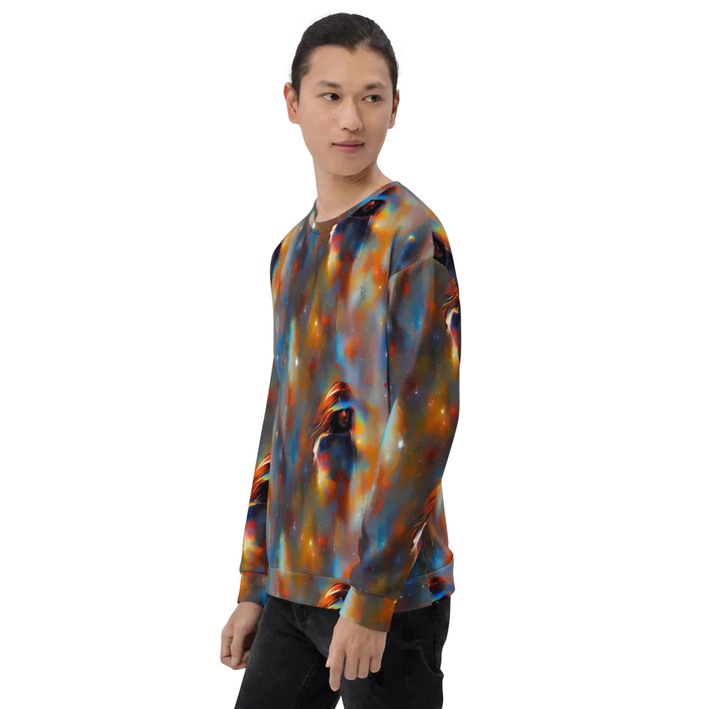 Asterglow Veil on Sweatshirt — Left Front