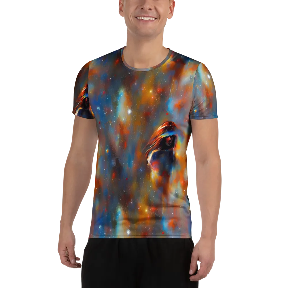 Asterglow Veil on Men's Athletic T-Shirt — Front