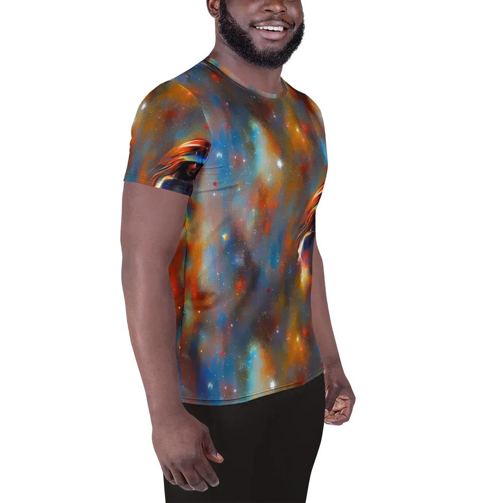 Asterglow Veil on Men's Athletic T-Shirt — Right