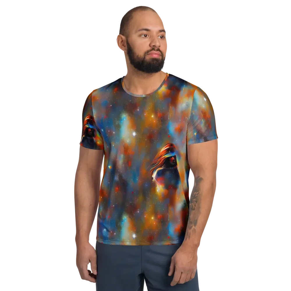 Asterglow Veil on Men's Athletic T-Shirt — Front