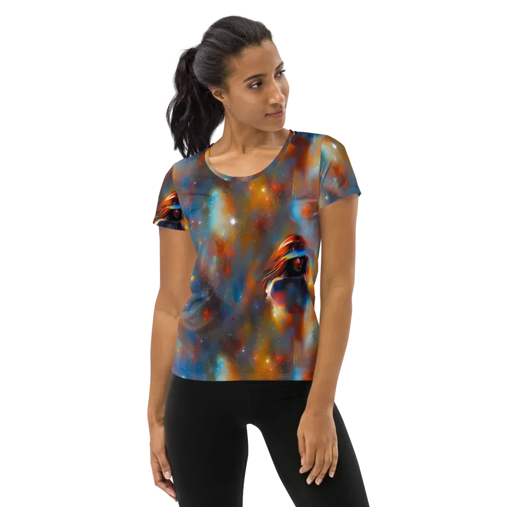 Asterglow Veil on Women's Athletic T-Shirt — Front