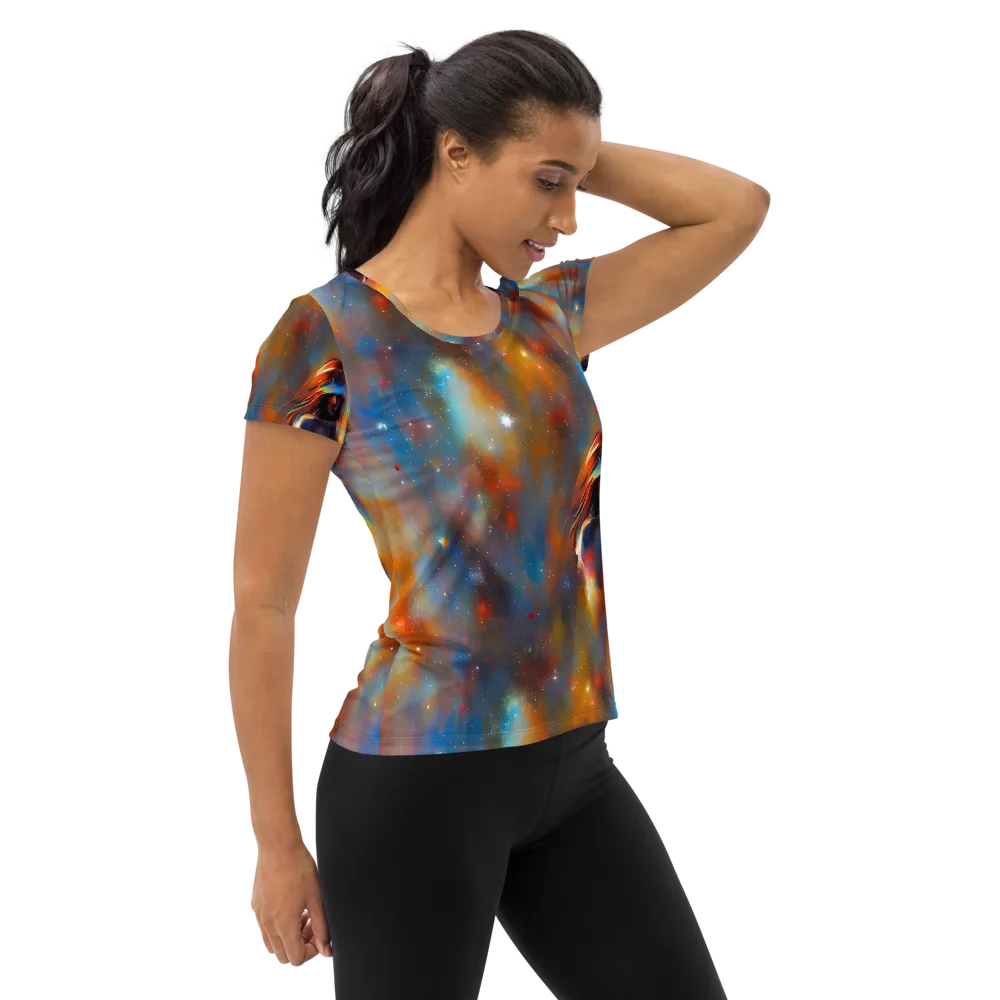 Asterglow Veil on Women's Athletic T-Shirt — Right