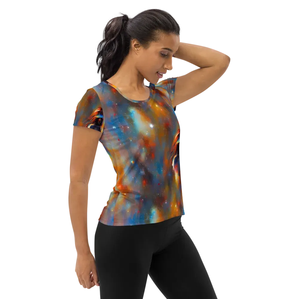 Asterglow Veil on Women's Athletic T-Shirt — Right