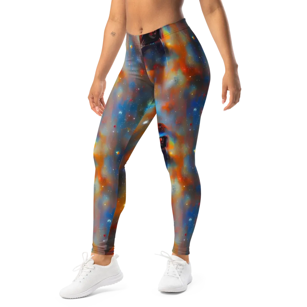 Asterglow Veil on Leggings — Left Front