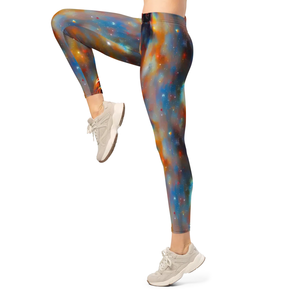 Asterglow Veil on Leggings — Left