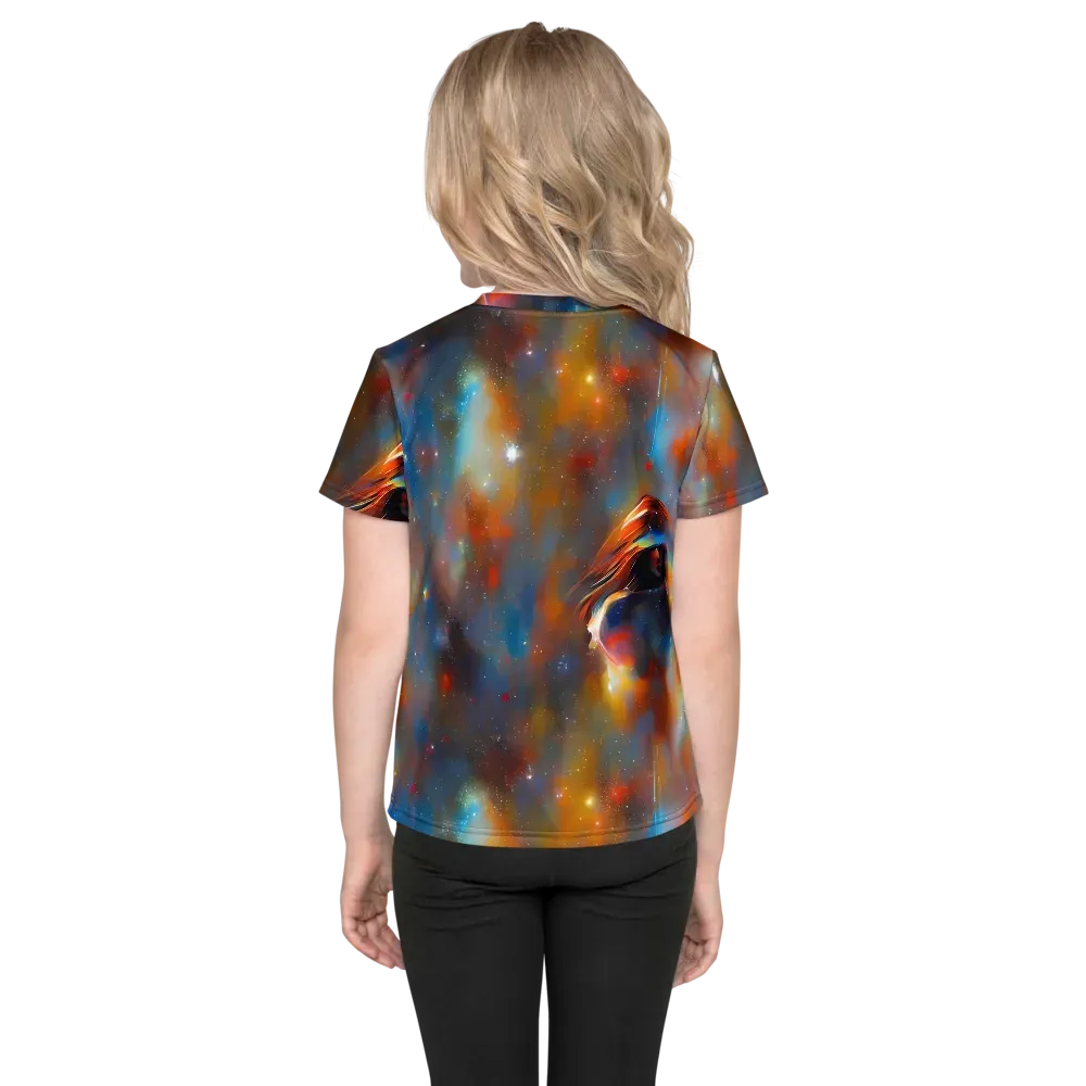 Asterglow Veil on Kids Crew Neck T-Shirt — Back
