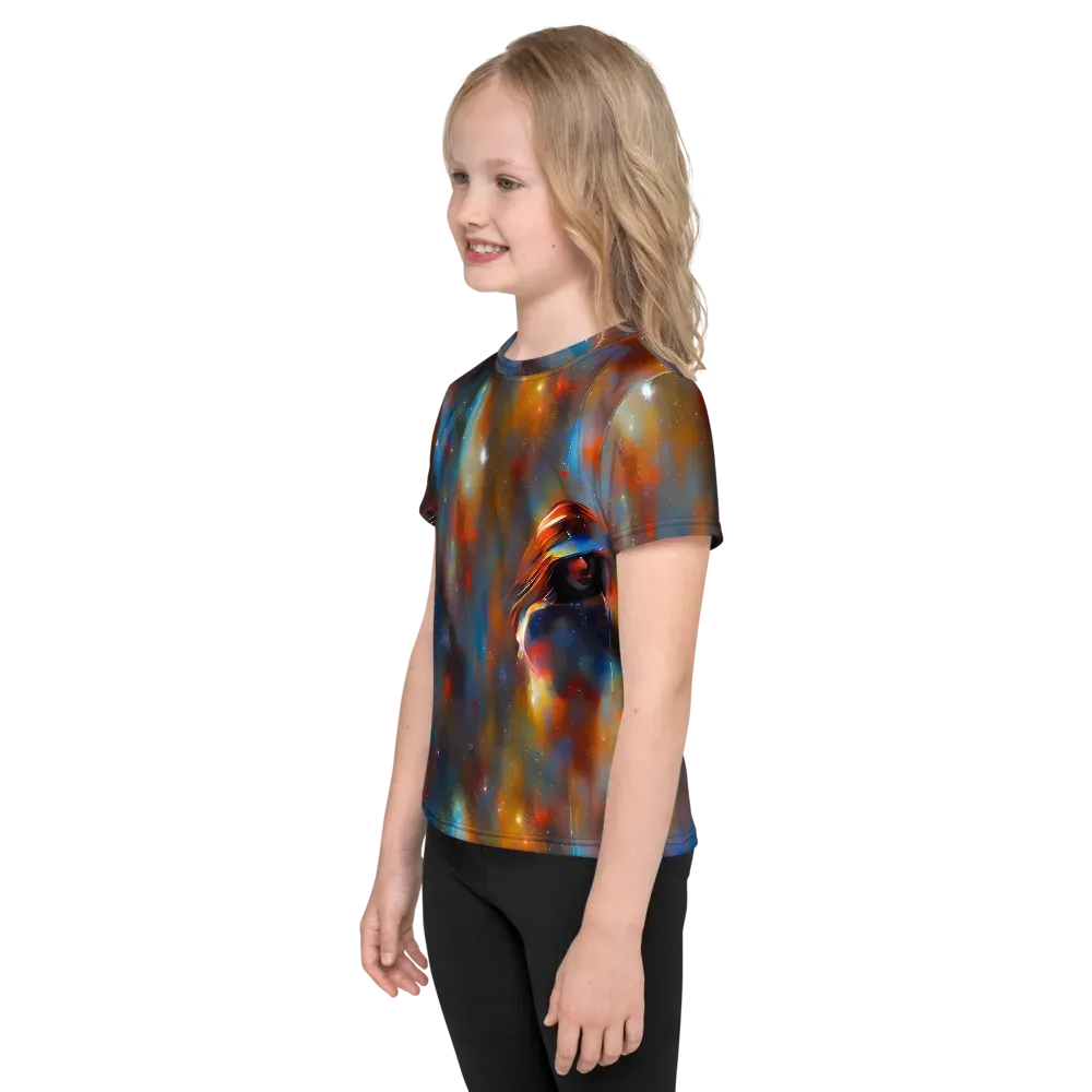 Asterglow Veil on Kids Crew Neck T-Shirt — Left