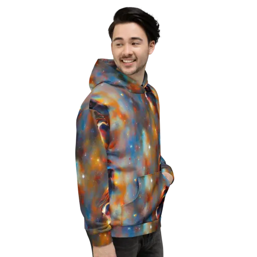 Asterglow Veil on a Hoodie
