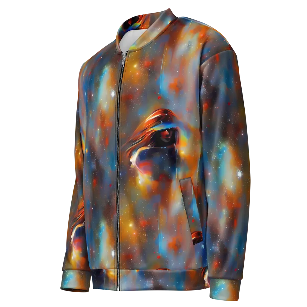 Asterglow Veil on Bomber Jacket — Left Front