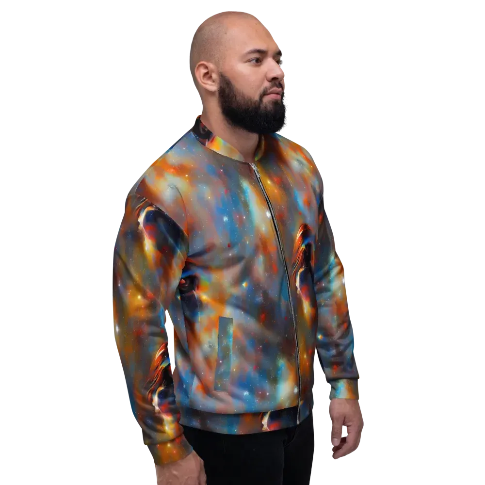 Asterglow Veil on Bomber Jacket — Right