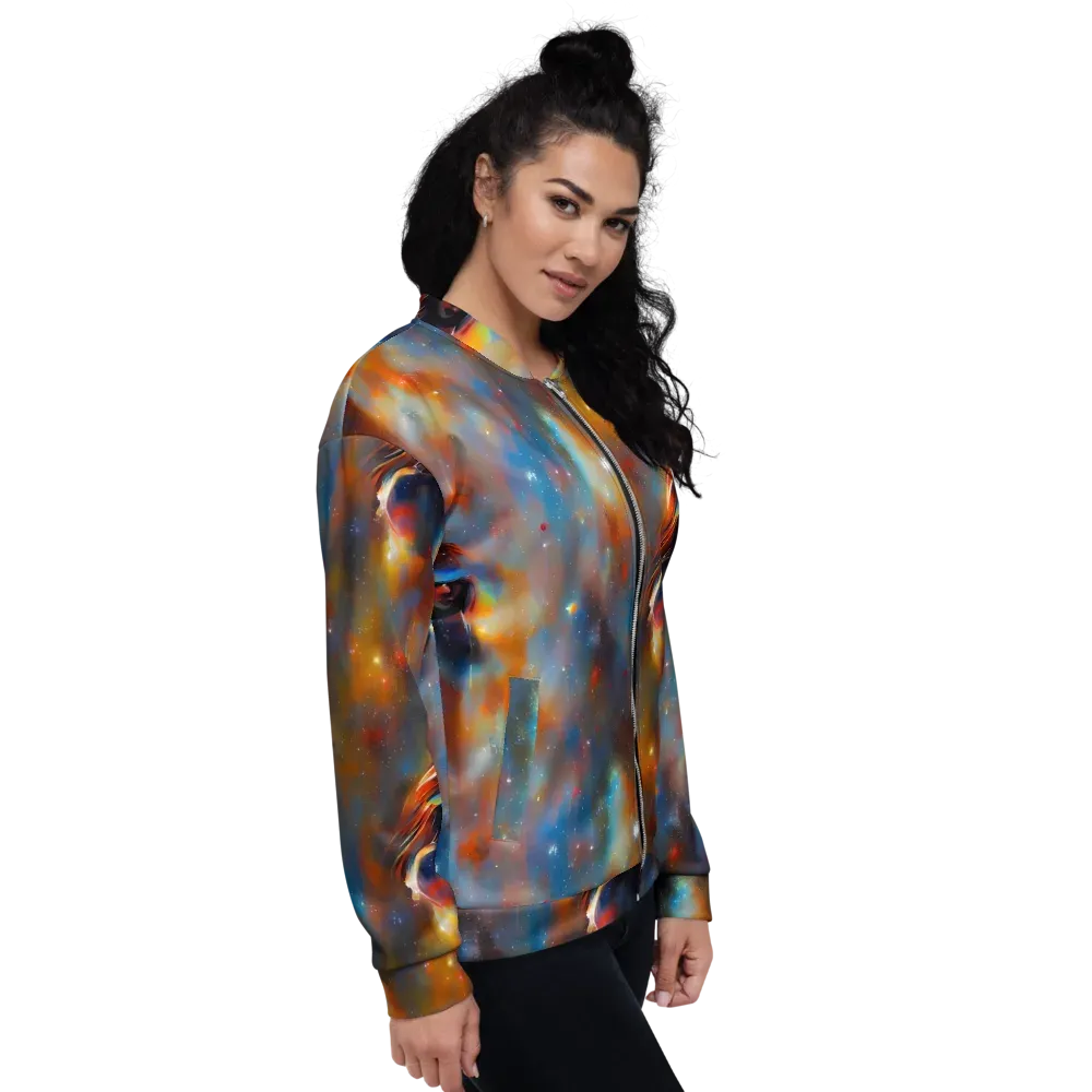 Asterglow Veil on Bomber Jacket — Right
