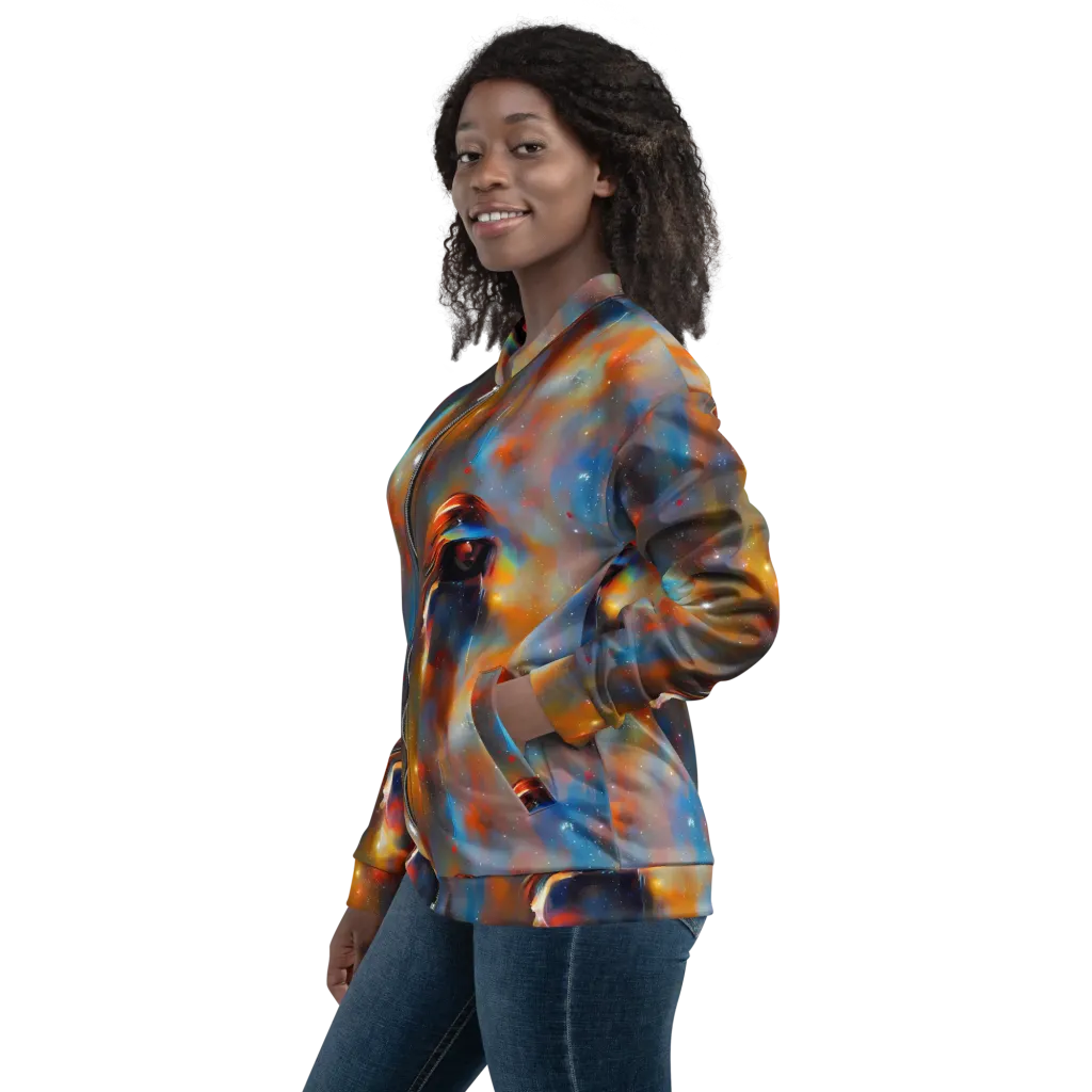 Asterglow Veil on Bomber Jacket — Left