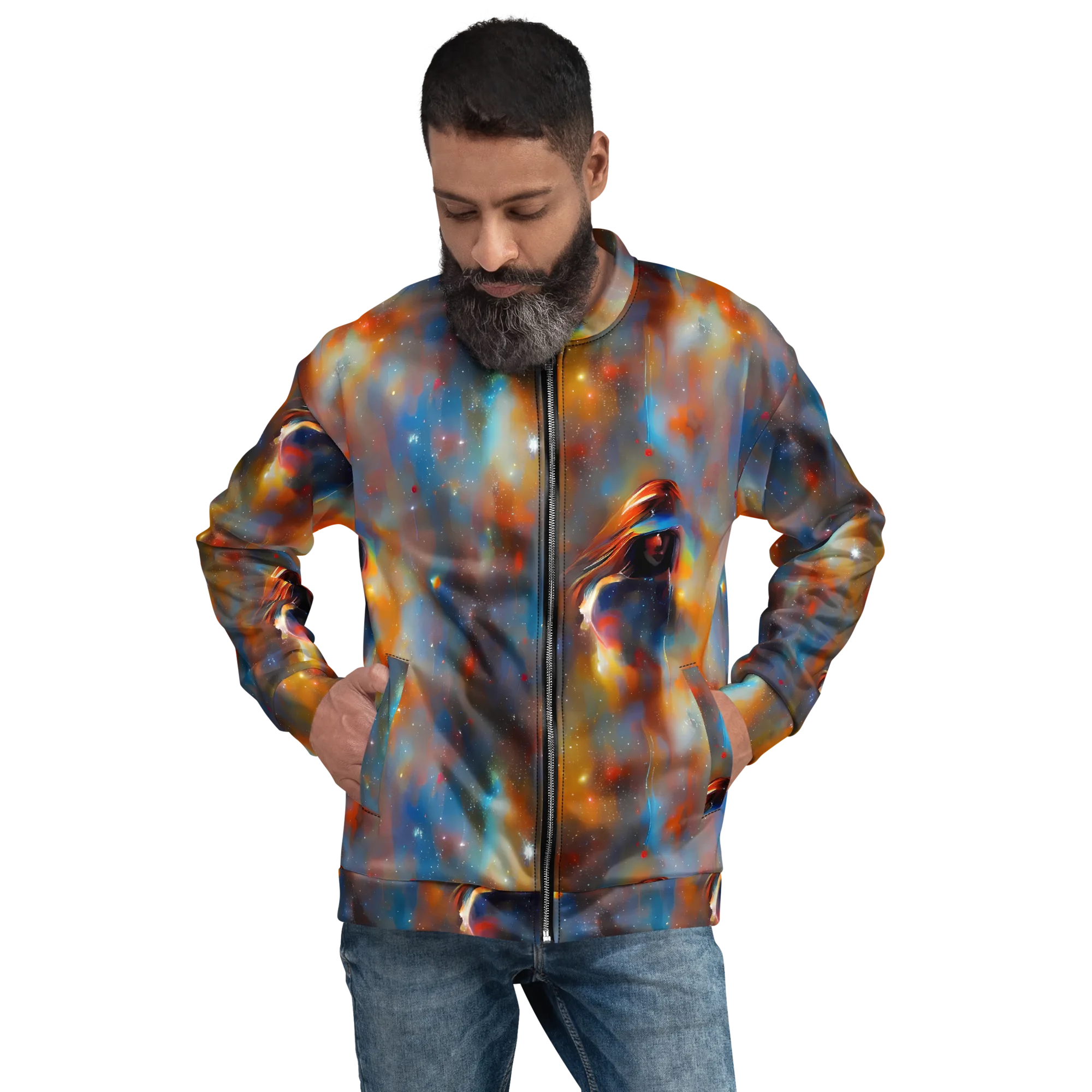 Asterglow Veil on Bomber Jacket — Front