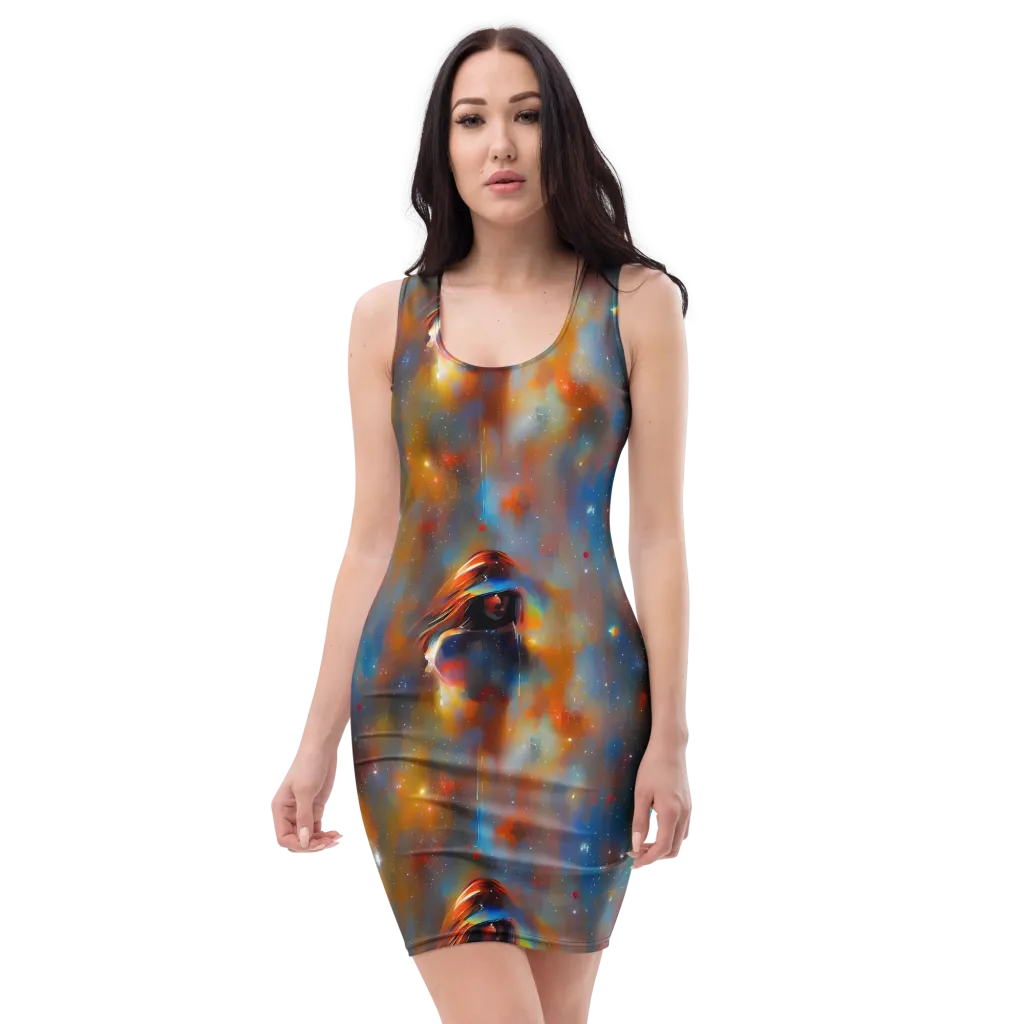 Asterglow Veil on Bodycon Dress — Front