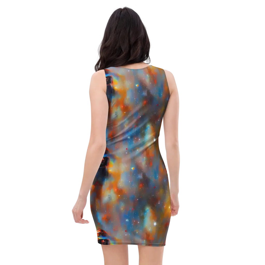 Asterglow Veil on Bodycon Dress — Back