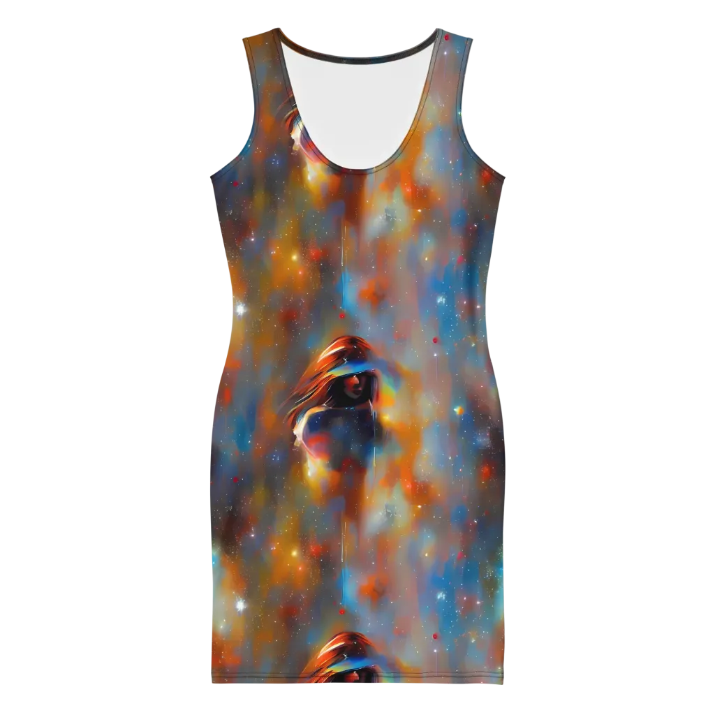 Asterglow Veil on Bodycon Dress — Front