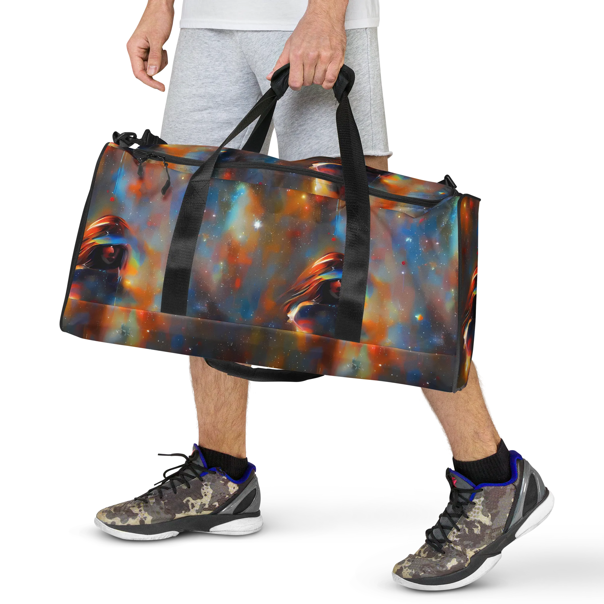 Asterglow Veil on Duffle Bag — Front