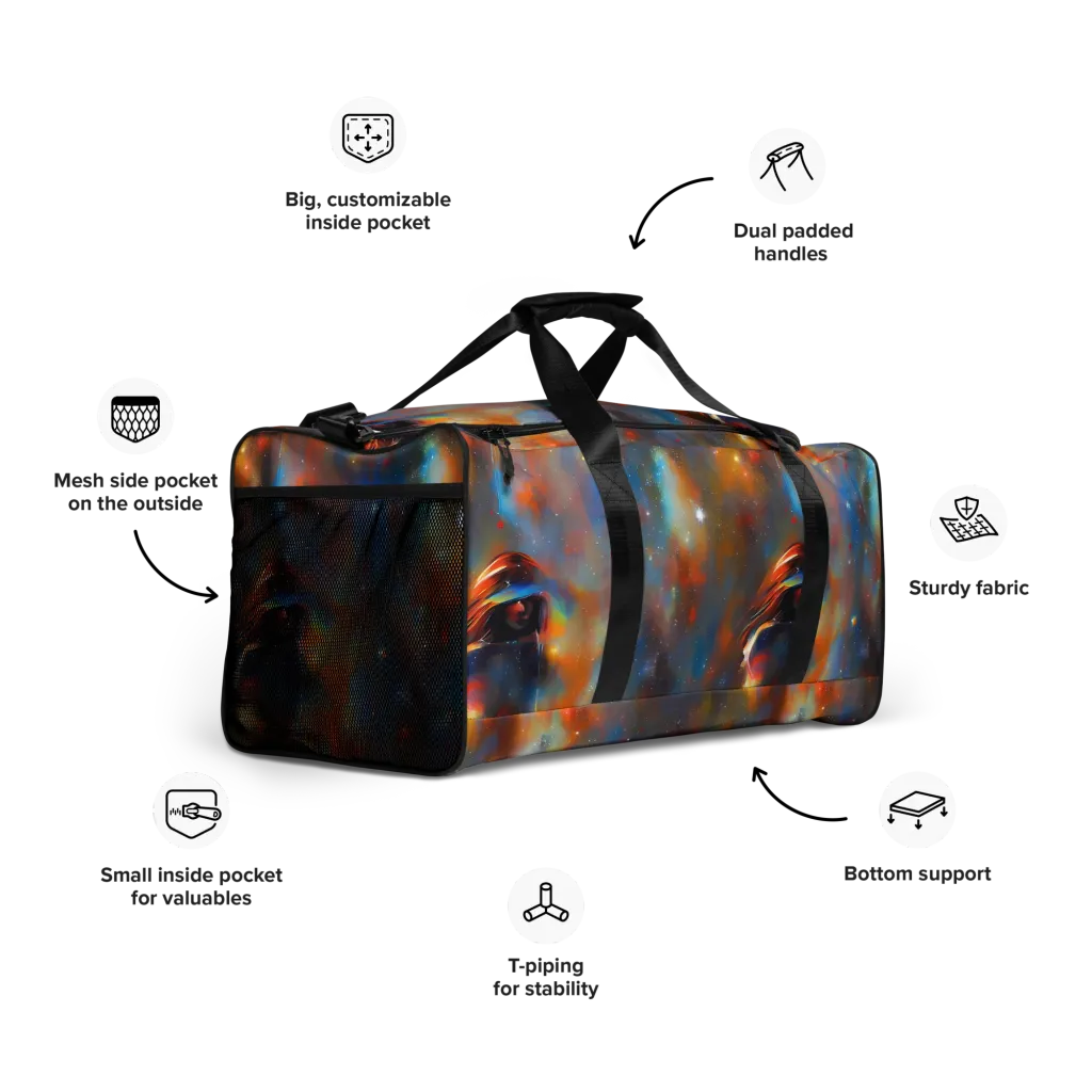 Asterglow Veil on Duffle Bag — Right Front