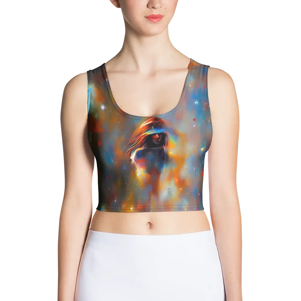 Asterglow Veil on Crop Top — Front