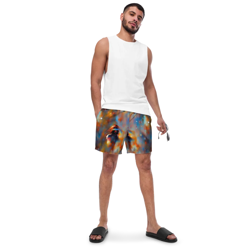 Asterglow Veil on Swim Trunks — Front