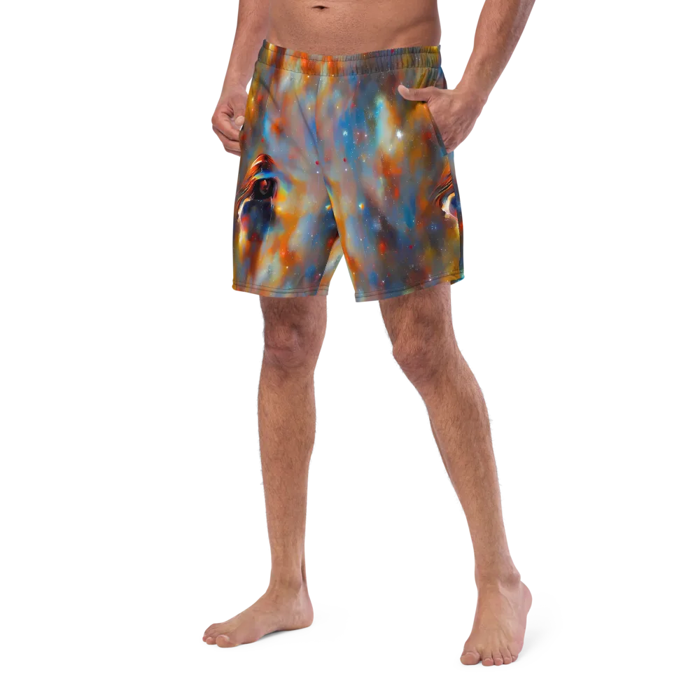 Asterglow Veil on Swim Trunks — Left Front