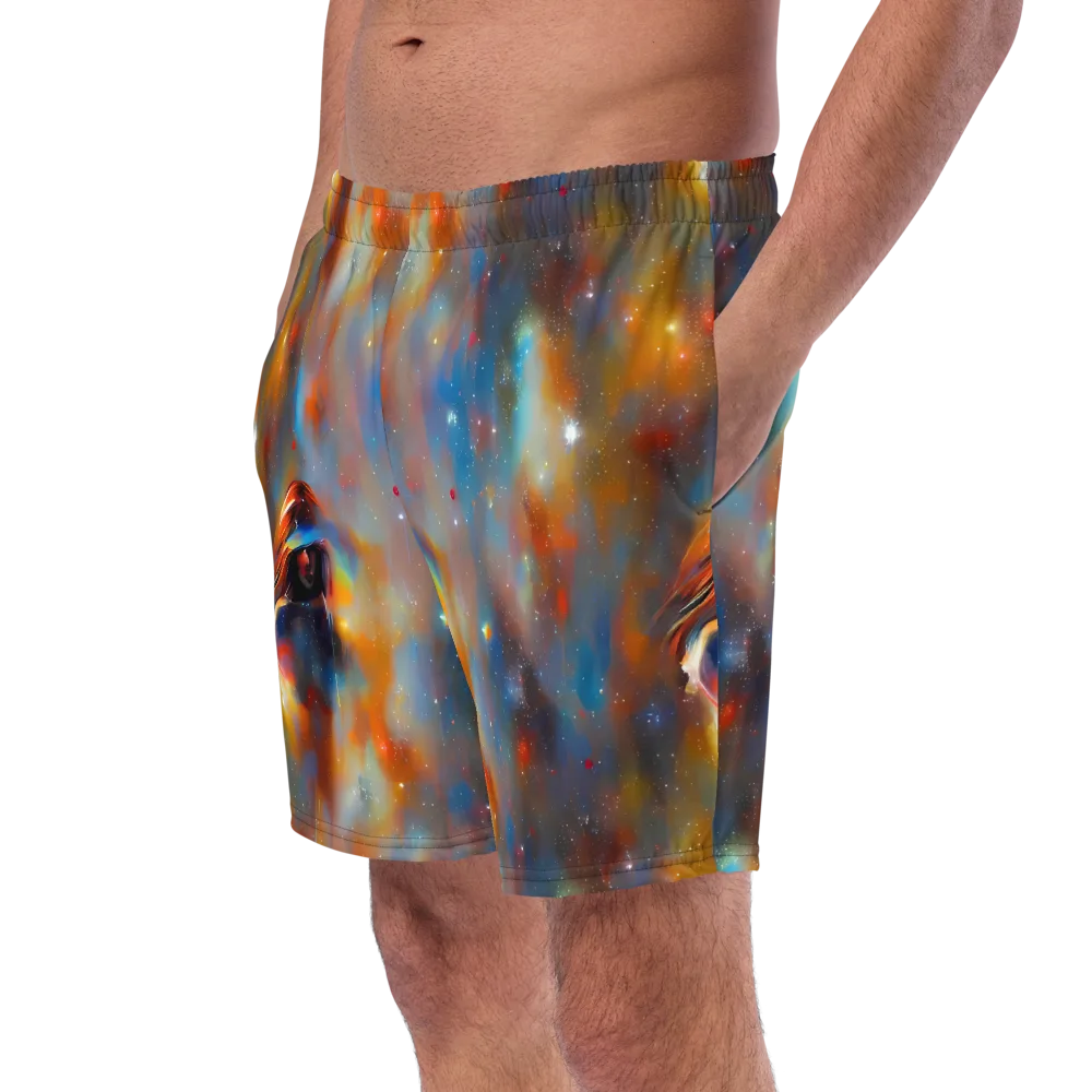 Asterglow Veil on Swim Trunks — Left Front