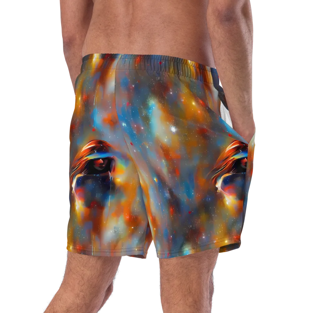 Asterglow Veil on Swim Trunks — Right Back