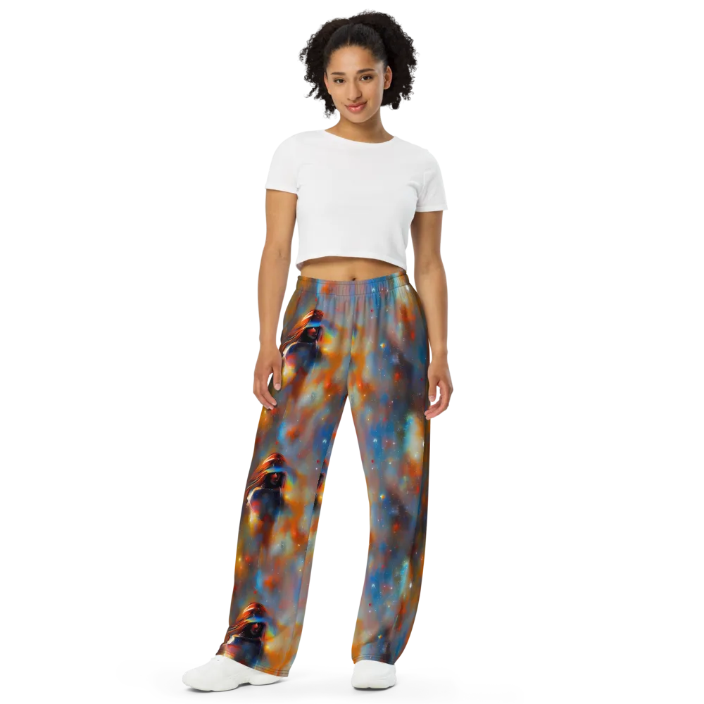 Asterglow Veil on Wide-Leg Pants — Front