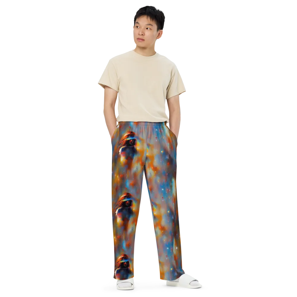 Asterglow Veil on Wide-Leg Pants — Front