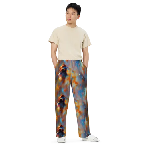 Asterglow Veil on a Wide-Leg Pants