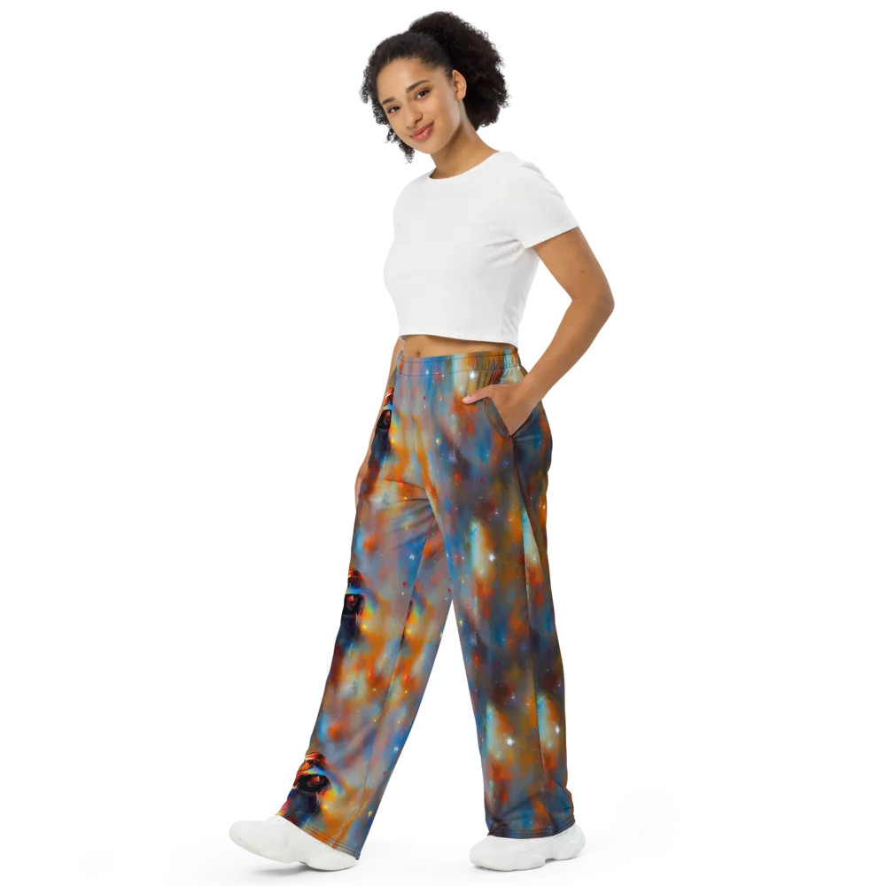 Asterglow Veil on Wide-Leg Pants — Left Front