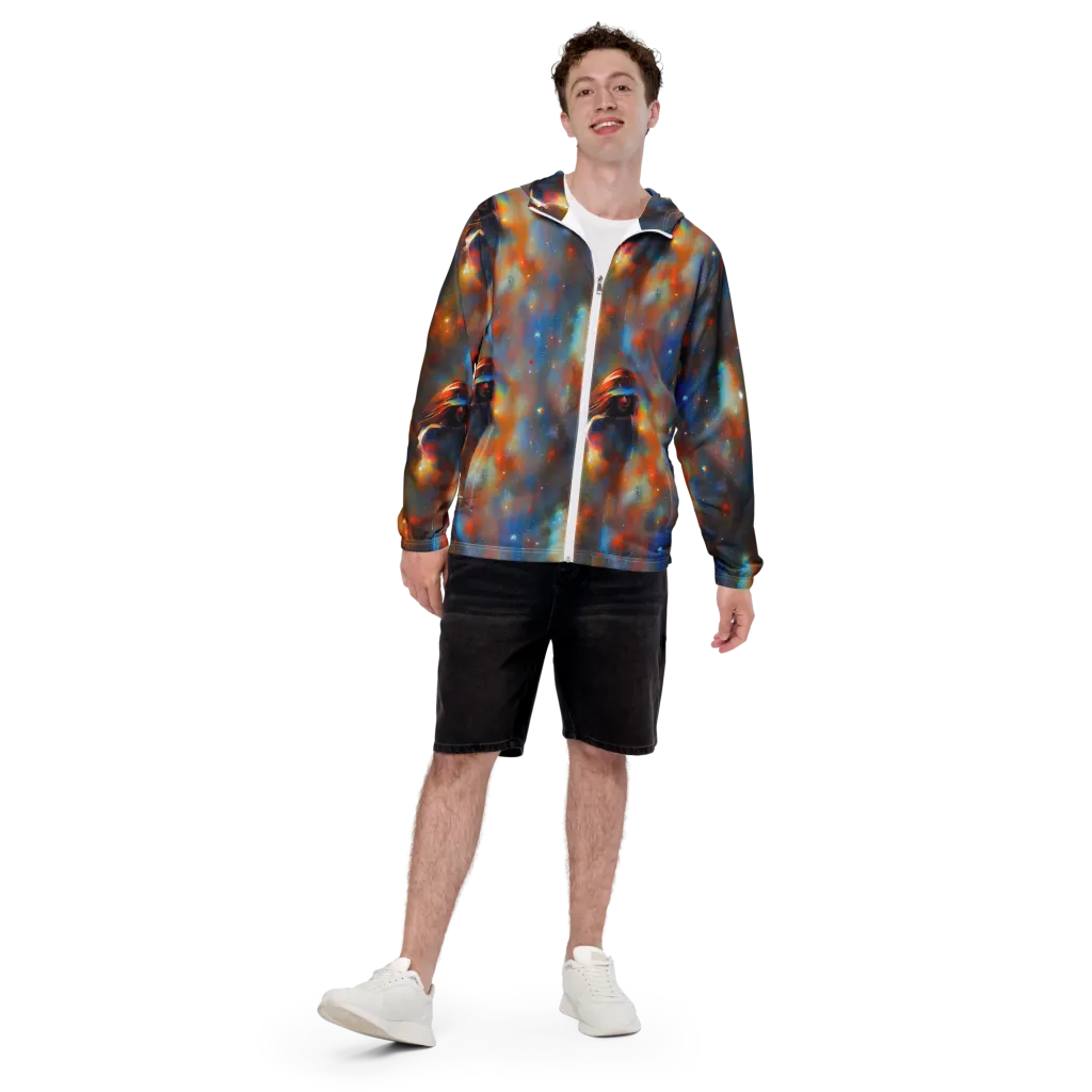Asterglow Veil on Men's Windbreaker — Front