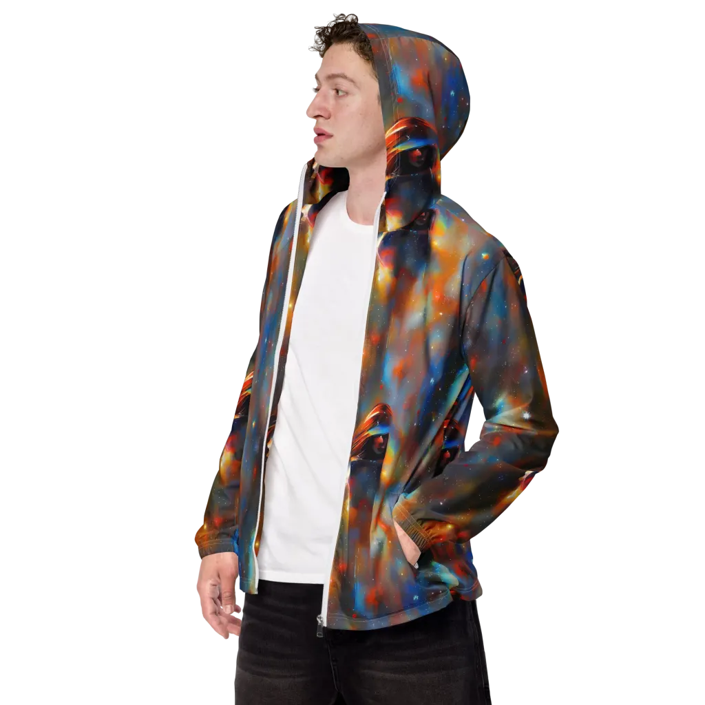 Asterglow Veil on Men's Windbreaker — Left Front