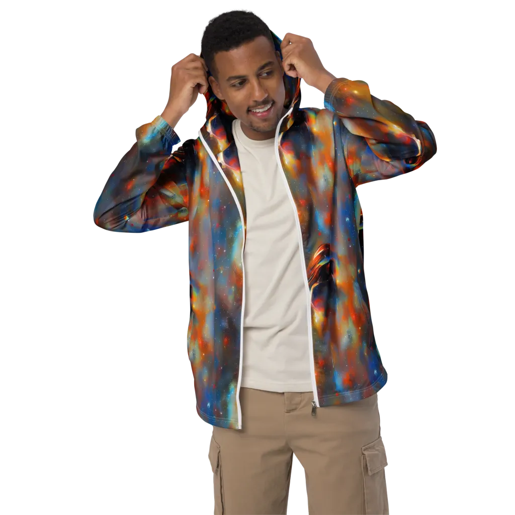 Asterglow Veil on Men's Windbreaker — Front