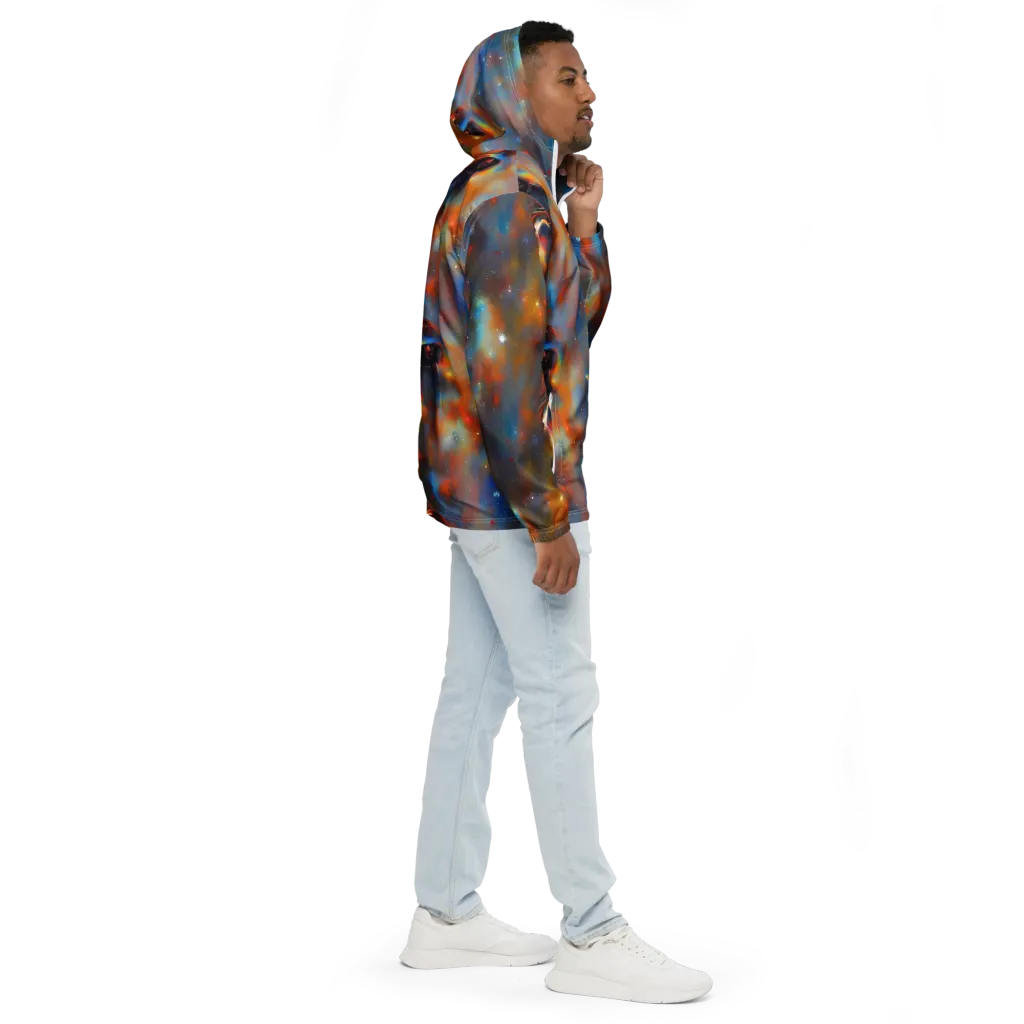 Asterglow Veil on Men's Windbreaker — Right