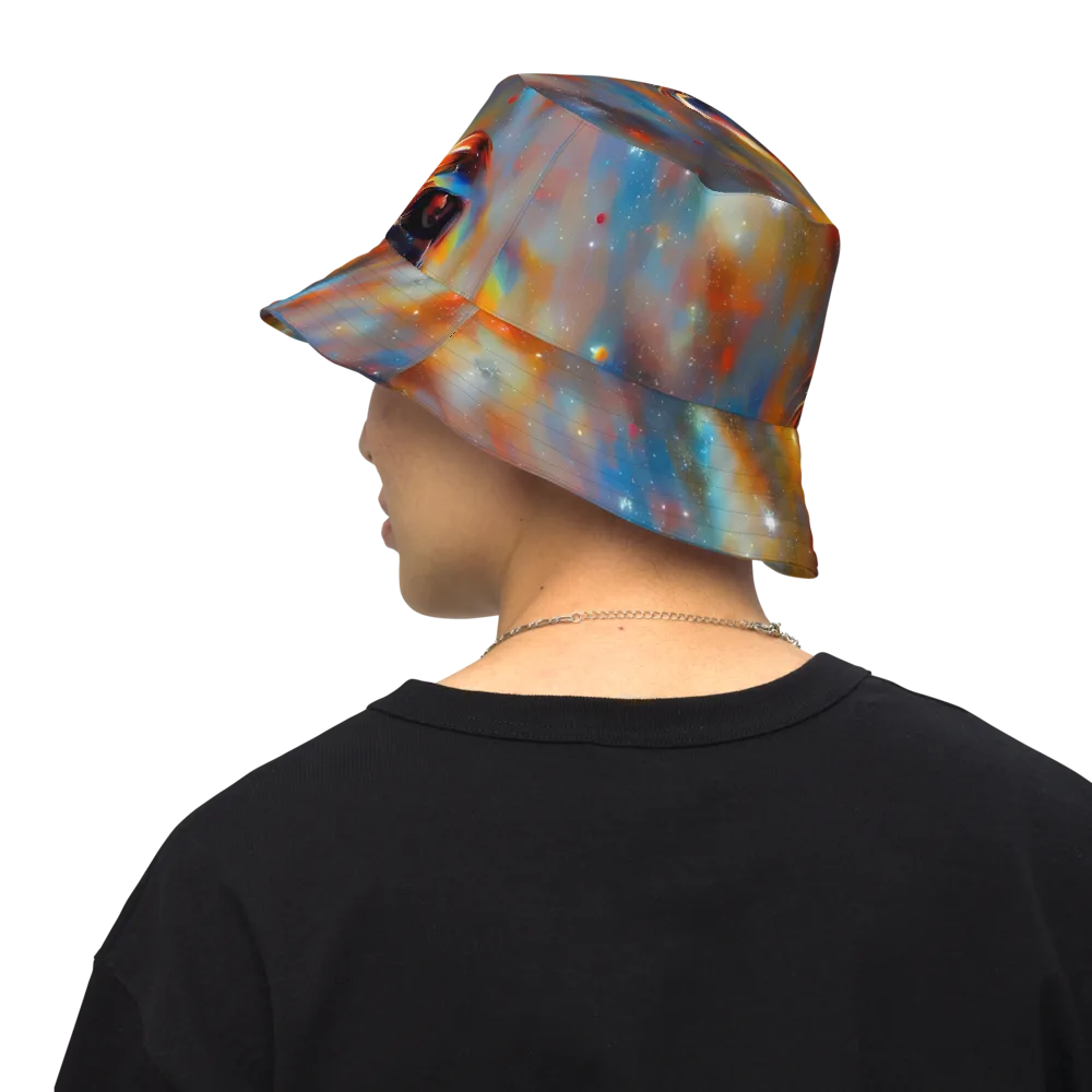 Asterglow Veil on Reversible Bucket Hat — Back Inside