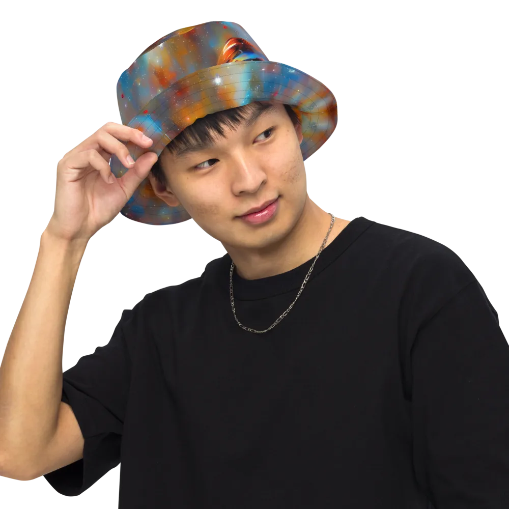 Asterglow Veil on Reversible Bucket Hat — Front Inside