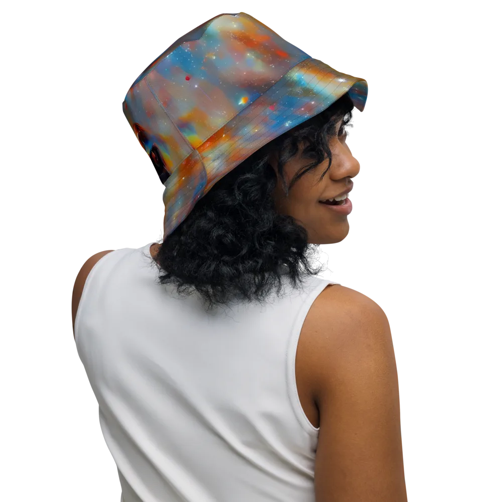 Asterglow Veil on Reversible Bucket Hat — Right Outside