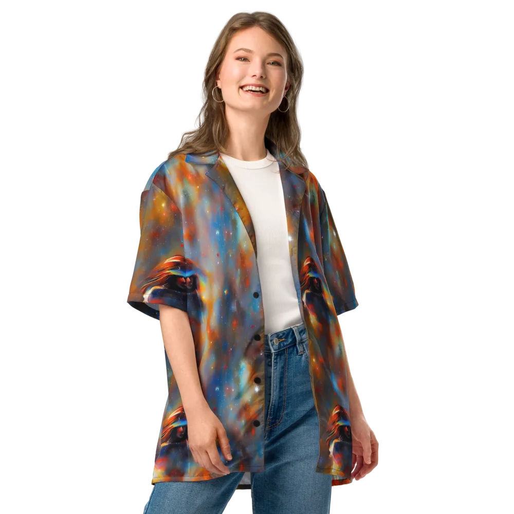 Asterglow Veil on Button Shirt — Front