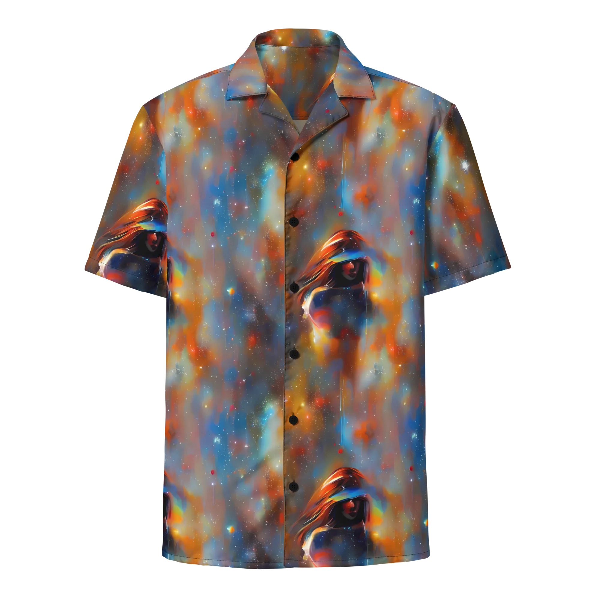 Asterglow Veil on Button Shirt — Front
