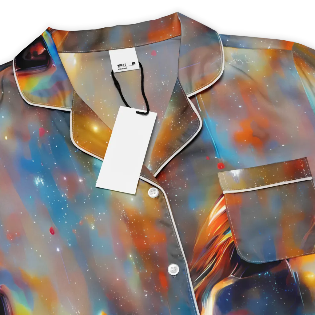 Asterglow Veil on Women's Short Sleeve Pajama Top — Product details