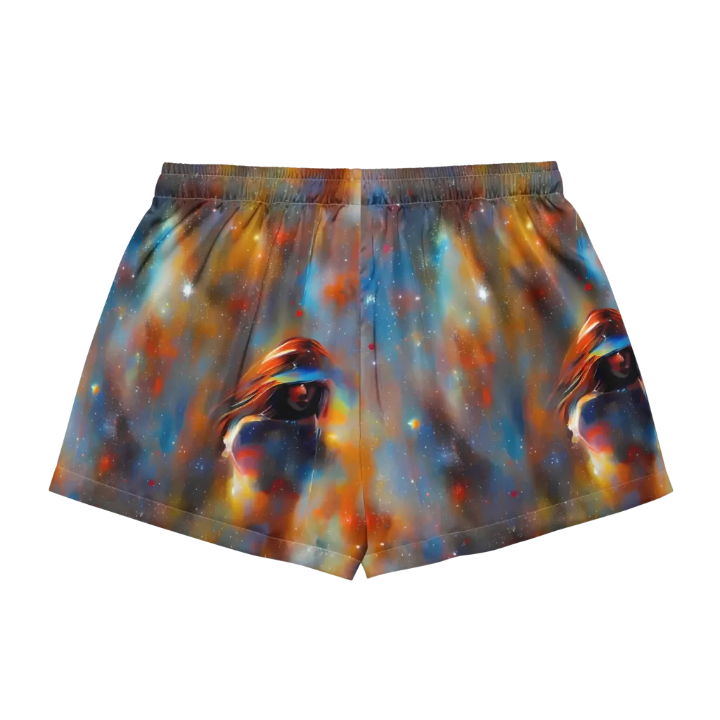 Asterglow Veil on Women's Pajama Shorts — Back