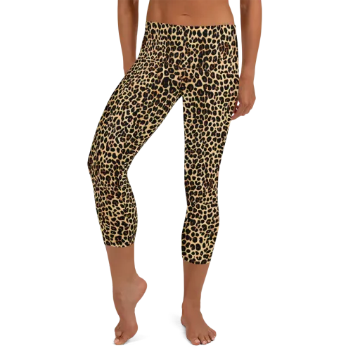 Cheetah Mosaic on a Capri Leggings