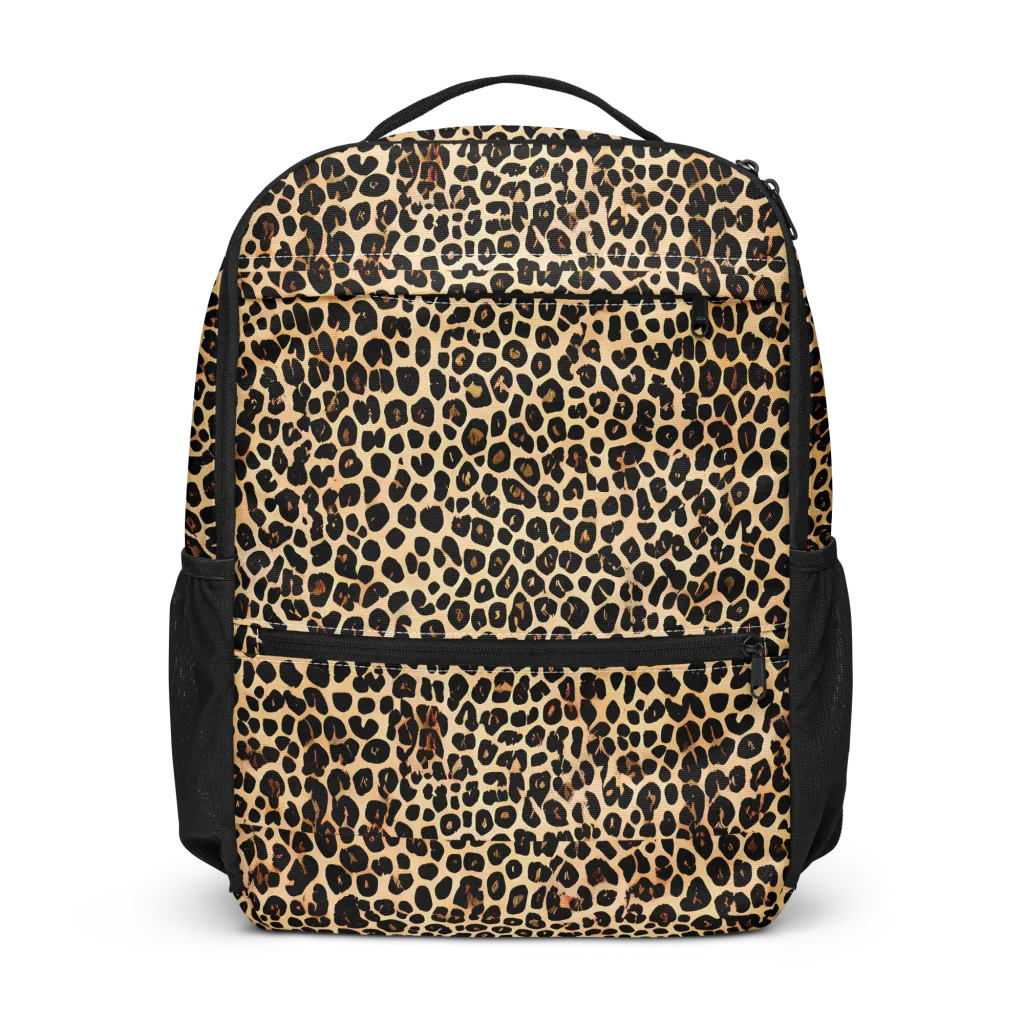 Cheetah Mosaic on Utility Backpack — Front