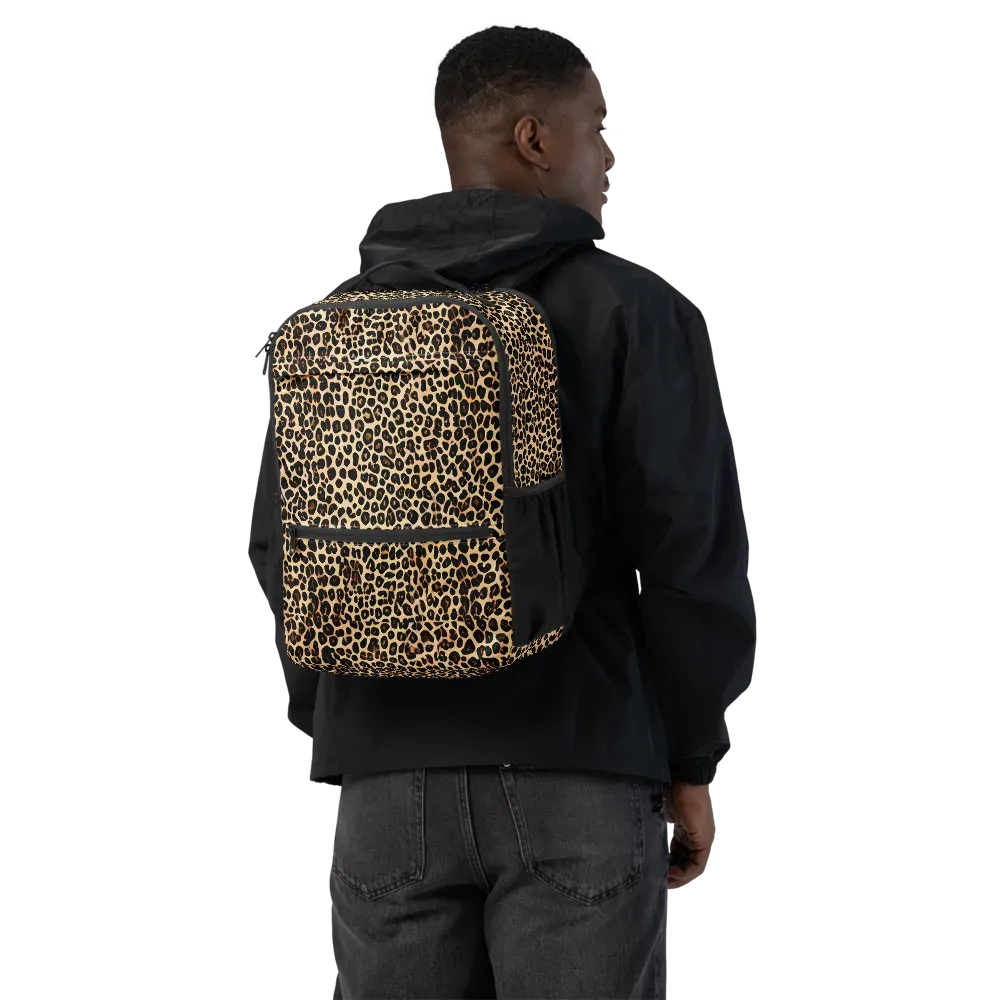 Cheetah Mosaic on Utility Backpack — Back