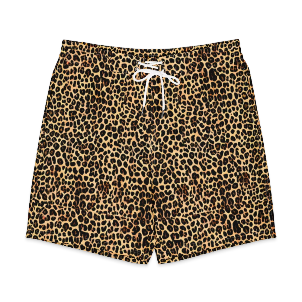 Cheetah Mosaic on Men's Board Shorts — Front