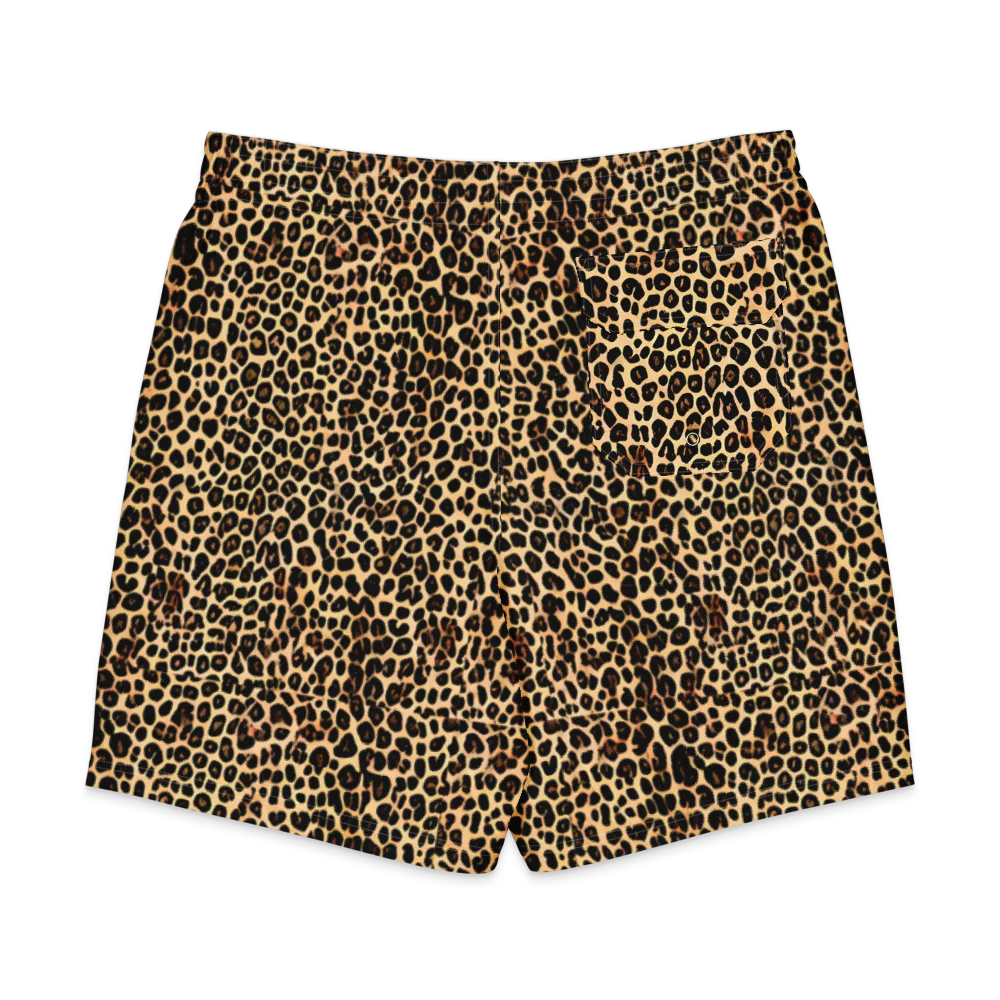 Cheetah Mosaic on Men's Board Shorts — Back