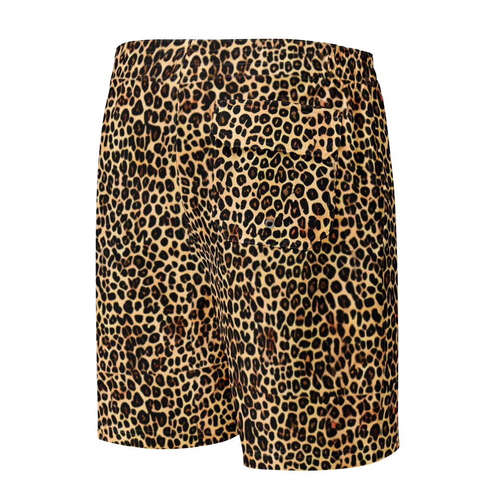 Cheetah Mosaic on Men's Board Shorts — Back