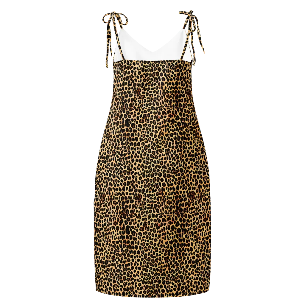 Cheetah Mosaic on Slip Dress — Back