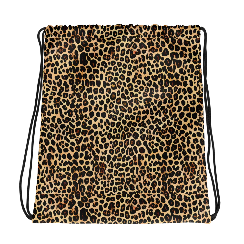 Cheetah Mosaic on Drawstring Bag — Photo